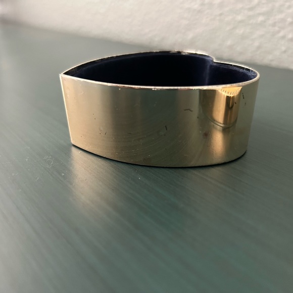 Vintage Mini Heart Shaped Stainless Trinket Velvet Jewelry Box - Picture 6 of 7